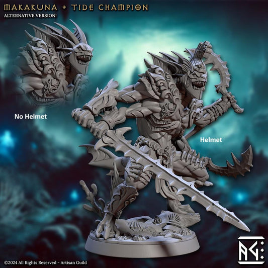 Mirmidon Champion Makakuna | Artisan Guild Miniatures | Compatible with D&D/AoS | Fantasy | Tabletop RPG