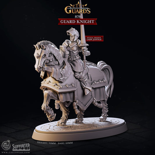 Guard Knight Lady Justice | CastnPlay | Compatible with D&D/AoS | Fantasy