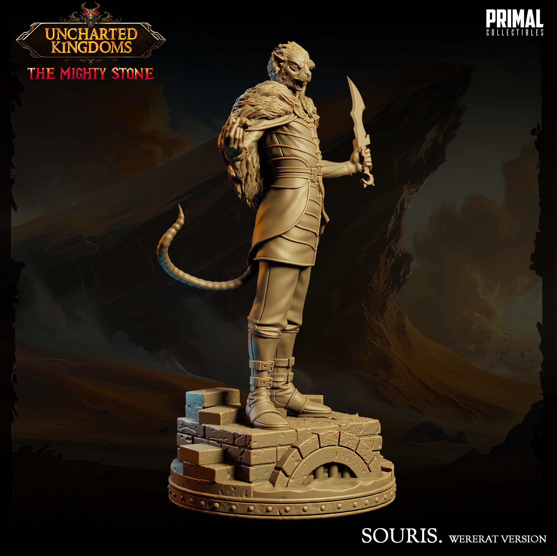 Wererat Ratman Souris | Primal Collectibles | Compatible with D&D/AoS | Fantasy