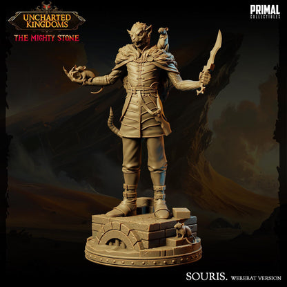Wererat Ratman Souris | Primal Collectibles | Compatible with D&D/AoS | Fantasy