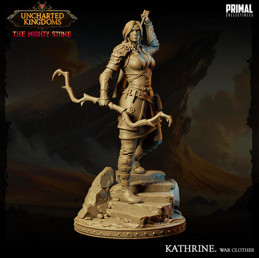 Female Archer Fighter Kathrine | Primal Collectibles | Compatible with D&D/AoS | Fantasy