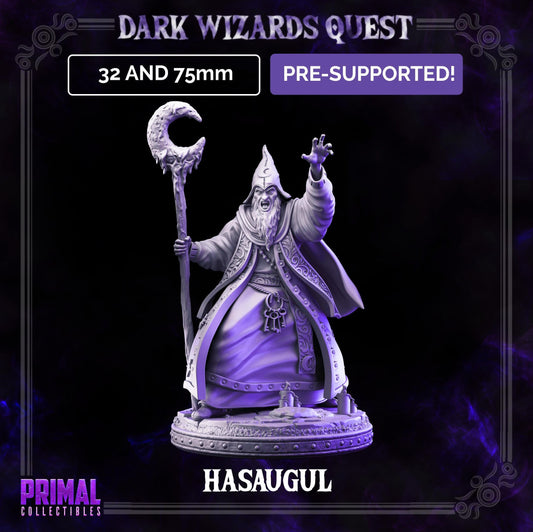 High Mage Hasaugul | Primal Collectibles | Compatible with D&D/AoS | Fantasy
