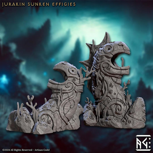 Mirmidon Sunken Effigies | Artisan Guild Miniatures | Compatible with D&D/AoS | Fantasy | Tabletop RPG