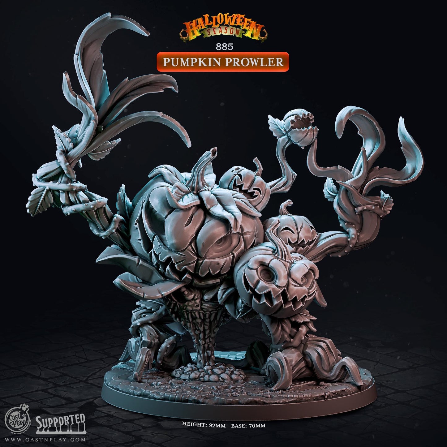 Pumpkin Prowler | CastnPlay | Compatible with D&D/AoS | Fantasy | Tabletop RPG