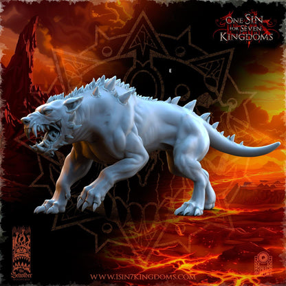 Realms of Mayhem Hell hounds | The Beholder Miniatures | Compatible with D&D/AoS | Fantasy | Tabletop RPG