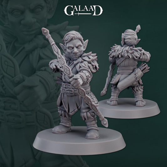 Ranger Halfling | Galaad Miniatures | Compatible with D&D/AoS | Fantasy | Tabletop RPG