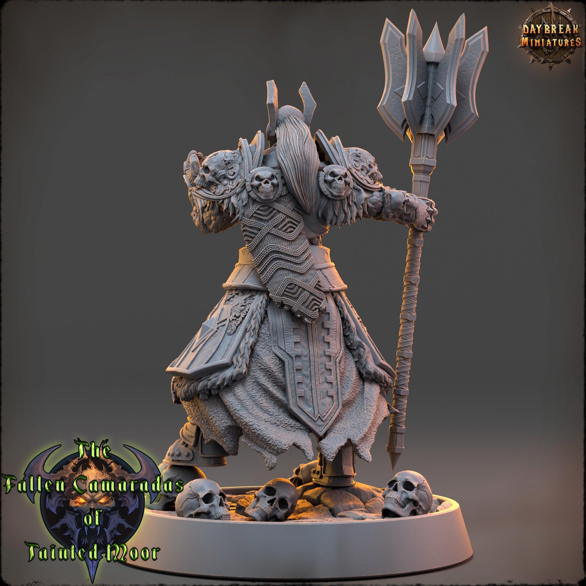 Undead Skeleton Bone Warden | DayBreak Miniatures | Compatible with D&D/AOS | Fantasy | Tabletop