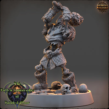 Undead Skeleton Captain Skullrend | DayBreak Miniatures | Compatible with D&D/AOS | Fantasy | Tabletop