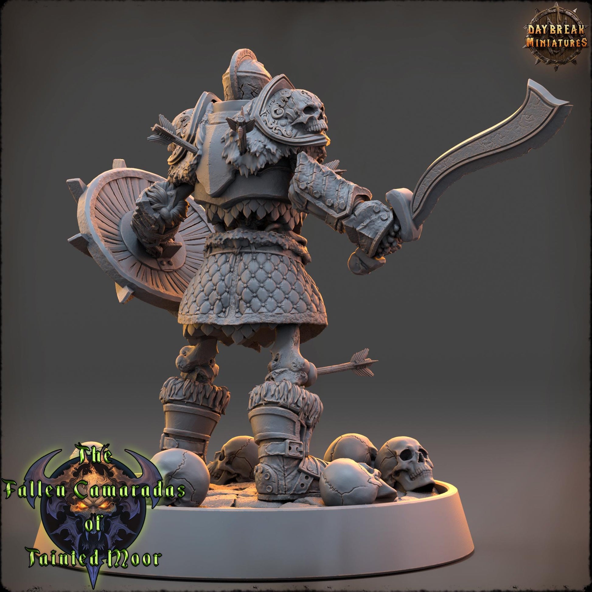 Undead Skeleton Lord Varnorsk | DayBreak Miniatures | Compatible with D&D/AOS | Fantasy | Tabletop