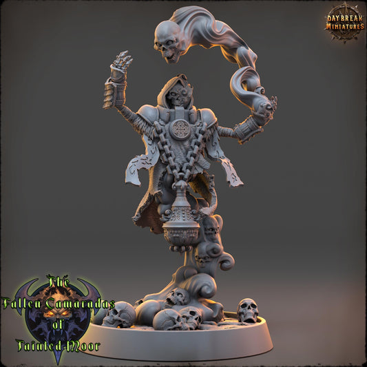 Undead Skeleton Darkcaster Malvenom | DayBreak Miniatures | Compatible with D&D/AOS | Fantasy | Tabletop