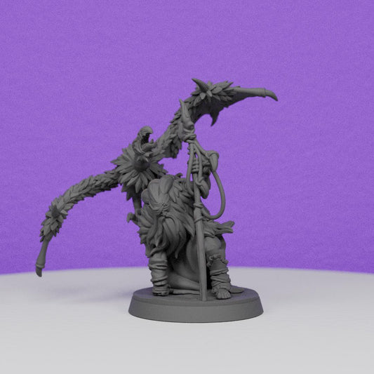 Barbarian Shaman Druid | Lord of War Miniatures | Compatible with D&D/AoS | Fantasy | Tabletop RPG