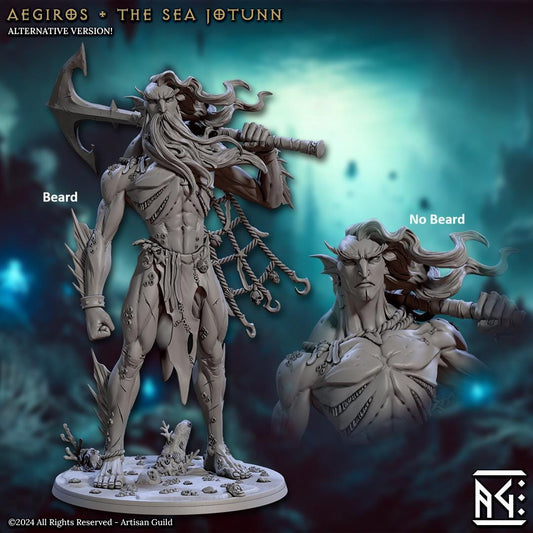 Mirmidon Jotunn Aegiros | Artisan Guild Miniatures | Compatible with D&D/AoS | Fantasy | Tabletop RPG