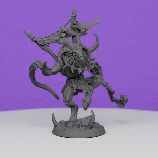 Beastmen Shaman Druid Cavroon | Artisan Guild Miniatures | Compatible with D&D/AoS | Fantasy | Tabletop RPG