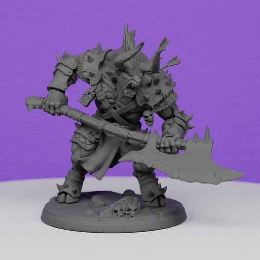 Beastmen Minoc Minotaur | Artisan Guild Miniatures | Compatible with D&D/AoS | Fantasy | Tabletop RPG