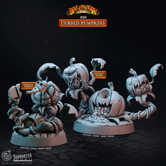 Cursed Pumpkins | CastnPlay | Compatible with D&D/AoS | Fantasy | Tabletop RPG