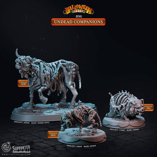 Undead Companions | CastnPlay | Compatible with D&D/AoS | Fantasy | Tabletop RPG