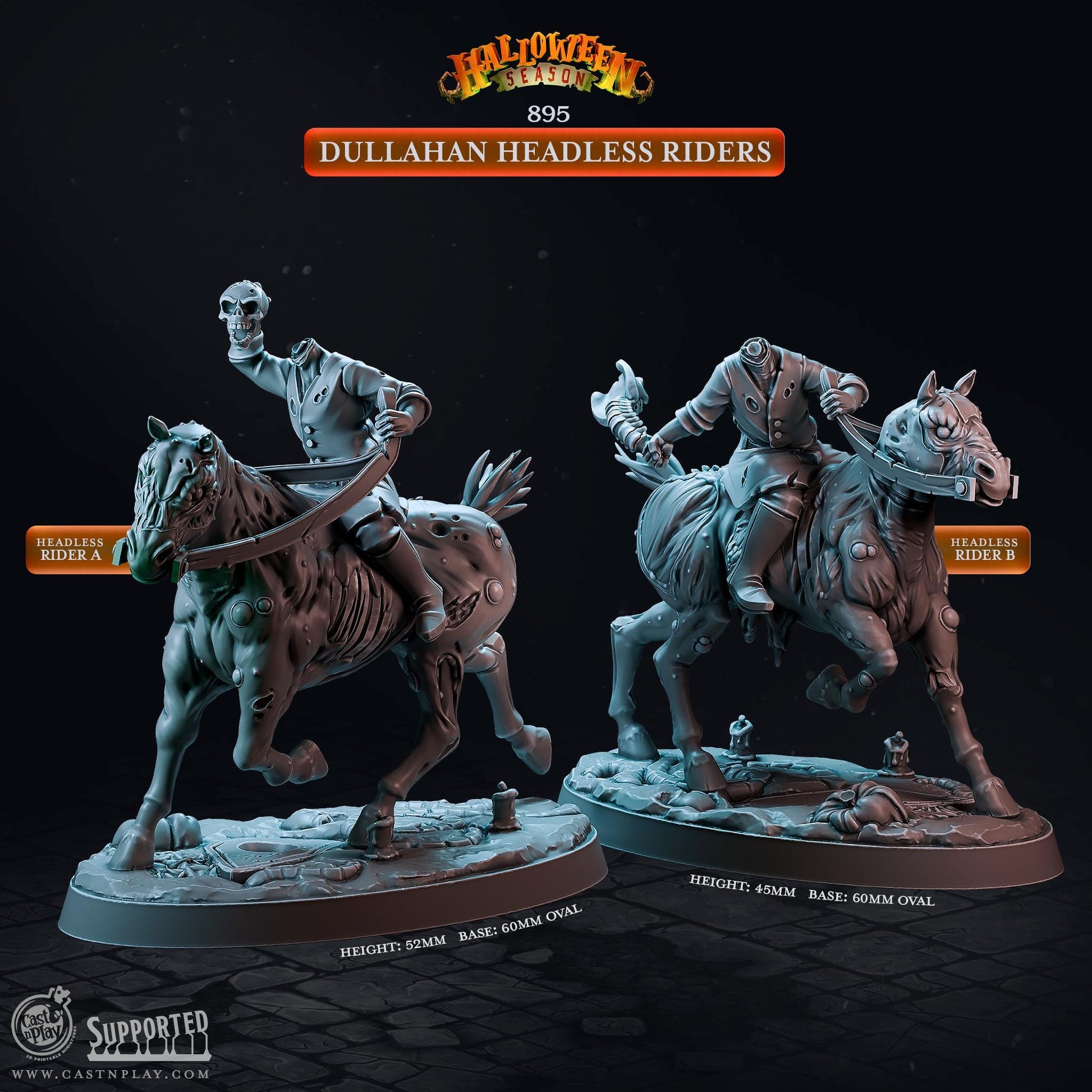 Dullahan Headless Rider | CastnPlay | Compatible with D&D/AoS | Fantasy | Tabletop RPG