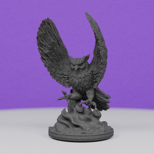Wizards Familiar Serpentine Owl | Primal Collectibles | Compatible with D&D/AoS | Fantasy