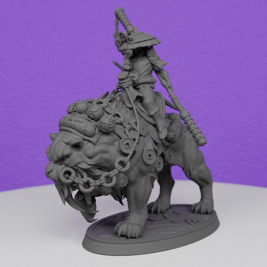 Eternal Monks Tiger Rider | CastnPlay | Compatible with D&D/AoS | Fantasy