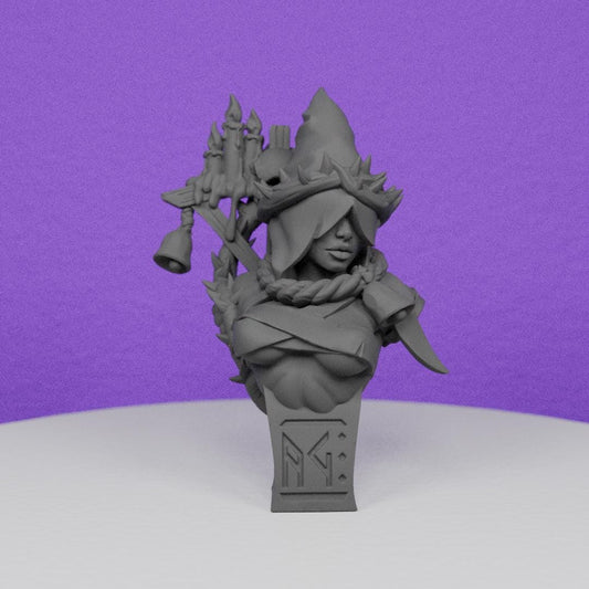 Blasphemia Pinup Cultist Bust | Artisan Guild | Compatible with D&D/AoS | Fantasy