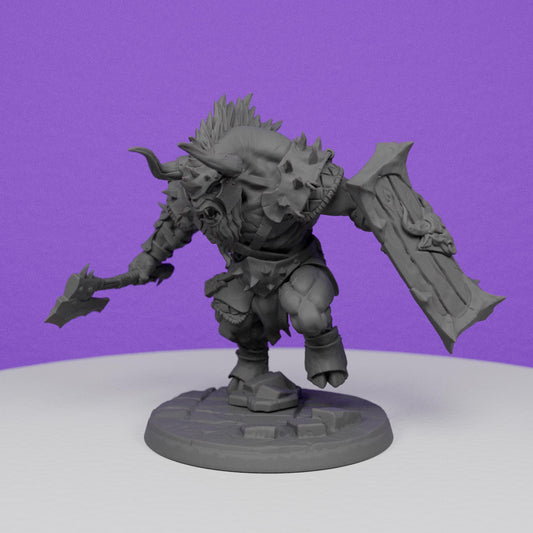 Beastmen Minoc Minotaur Gladiator | Artisan Guild Miniatures | Compatible with D&D/AoS | Fantasy | Tabletop RPG