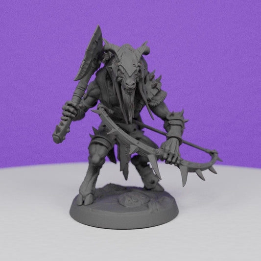 Beastmen Gobor Archer | Artisan Guild Miniatures | Compatible with D&D/AoS | Fantasy | Tabletop RPG