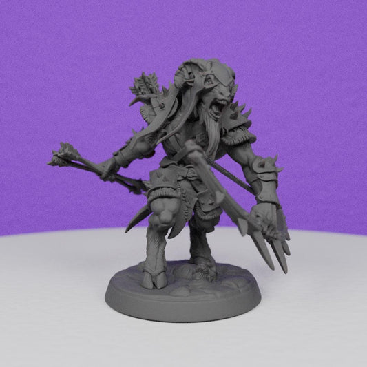 Beastmen Gobor Archer | Artisan Guild Miniatures | Compatible with D&D/AoS | Fantasy | Tabletop RPG