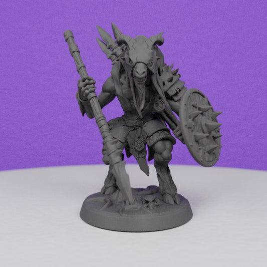 Beastmen Gobor Warrior | Artisan Guild Miniatures | Compatible with D&D/AoS | Fantasy | Tabletop RPG