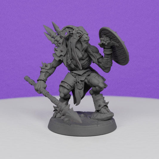 Beastmen Gobor Fighter | Artisan Guild Miniatures | Compatible with D&D/AoS | Fantasy | Tabletop RPG