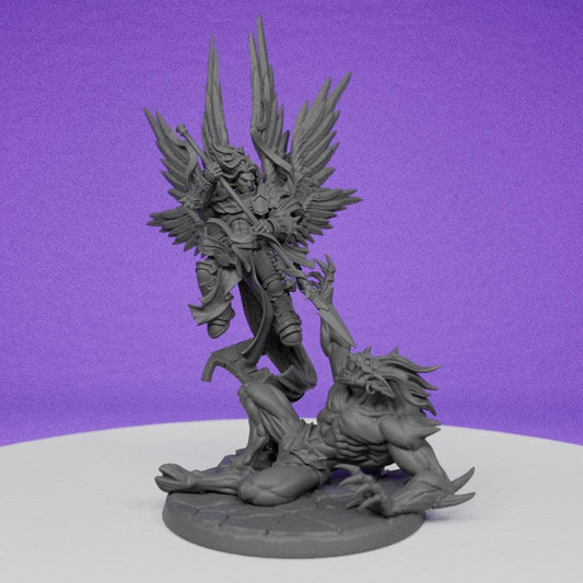 Mikael Hand of Righteous Wrath | Artisan Guild Miniatures | Compatible with D&D/AoS | Fantasy | Tabletop RPG