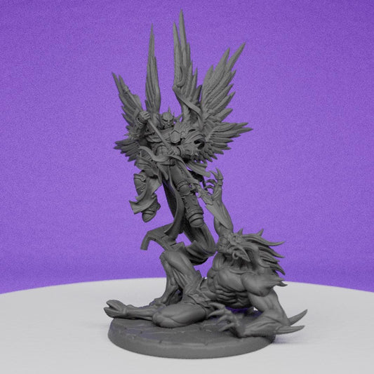 Mikael Hand of Righteous Wrath Full Armor | Artisan Guild Miniatures | Compatible with D&D/AoS | Fantasy | Tabletop RPG