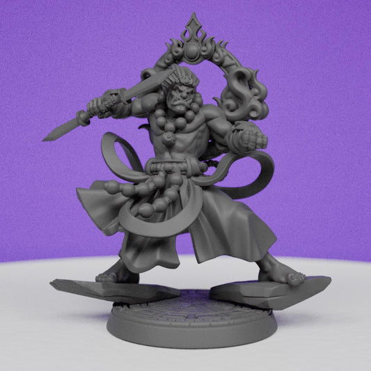Eternal Monks Orc Thrag Ironfaith | CastnPlay | Compatible with D&D/AoS | Fantasy