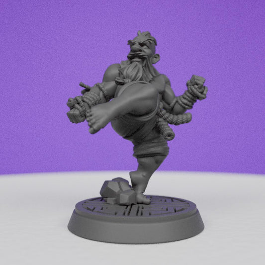 Eternal Dwarf Monk Faldur Ironbrow | CastnPlay | Compatible with D&D/AoS | Fantasy | Tabletop RPG