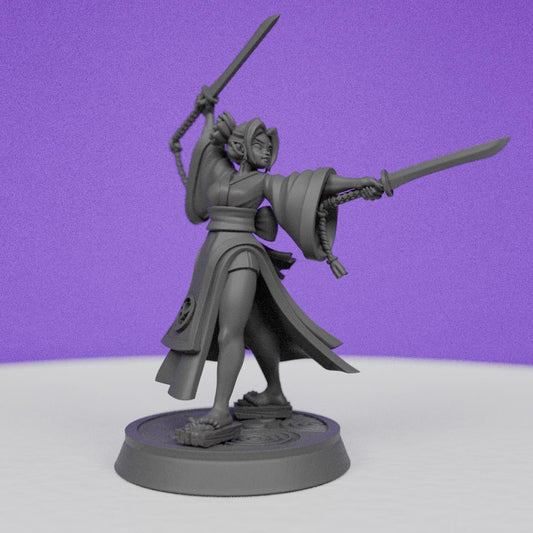 Eternal Monk Female Martial artist Falya | CastnPlay | Compatible with D&D/AoS | Fantasy | Tabletop RPG