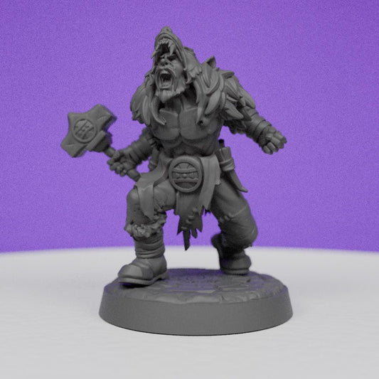 Northwind Vikings Berserk Human | CastnPlay | Compatible with D&D/AoS | Fantasy | Tabletop RPG