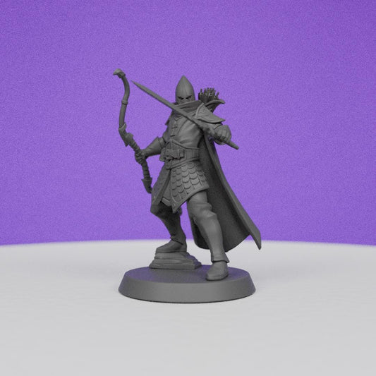 Elf Warrior | Galaad Miniatures | Compatible with D&D/AoS | Fantasy | Tabletop RPG