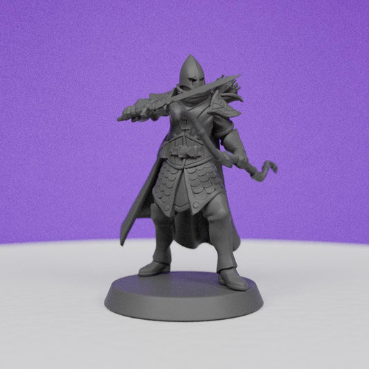 Elf Warrior | Galaad Miniatures | Compatible with D&D/AoS | Fantasy | Tabletop RPG