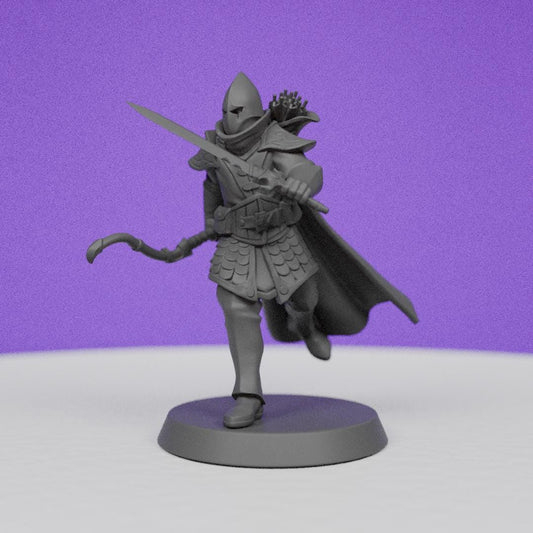 Elf Warrior | Galaad Miniatures | Compatible with D&D/AoS | Fantasy | Tabletop RPG