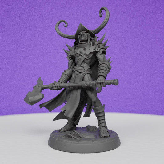 Hobgoblin War chief Girroz with Helmet | Artisan Guild Miniatures | Compatible with D&D/AoS | Fantasy | Tabletop RPG