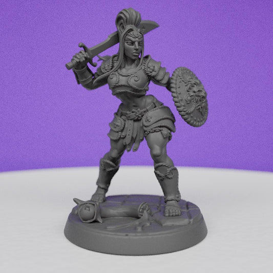 Shield Warden Dracona | Artisan Guild Miniatures | Compatible with D&D/AoS | Fantasy | Tabletop RPG