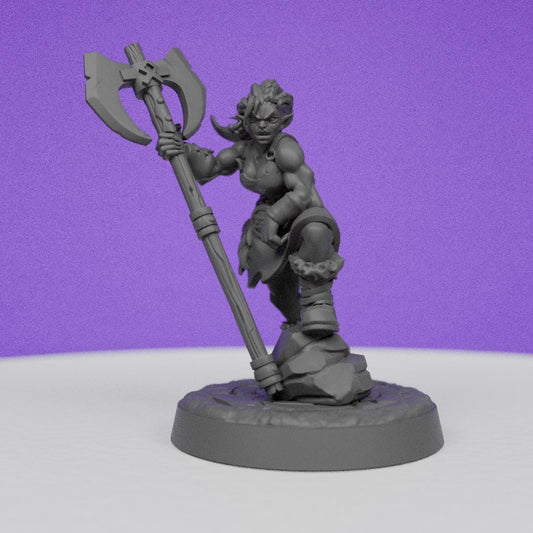 Northwind Vikings Female Orc | CastnPlay | Compatible with D&D/AoS | Fantasy | Tabletop RPG