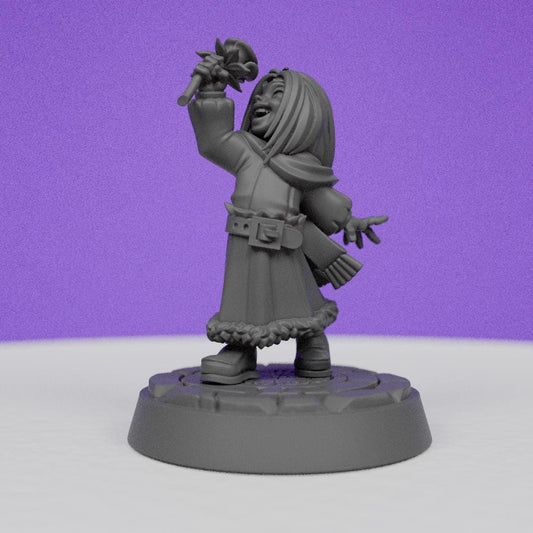 Northwind Vikings Girl with Flower | CastnPlay | Compatible with D&D/AoS | Fantasy | Tabletop RPG