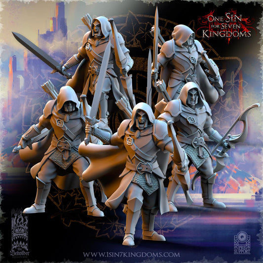 SilverMoor Elf Shades of Ashur Ranger | The Beholder Miniatures | Compatible with D&D/AoS | Fantasy | Tabletop RPG