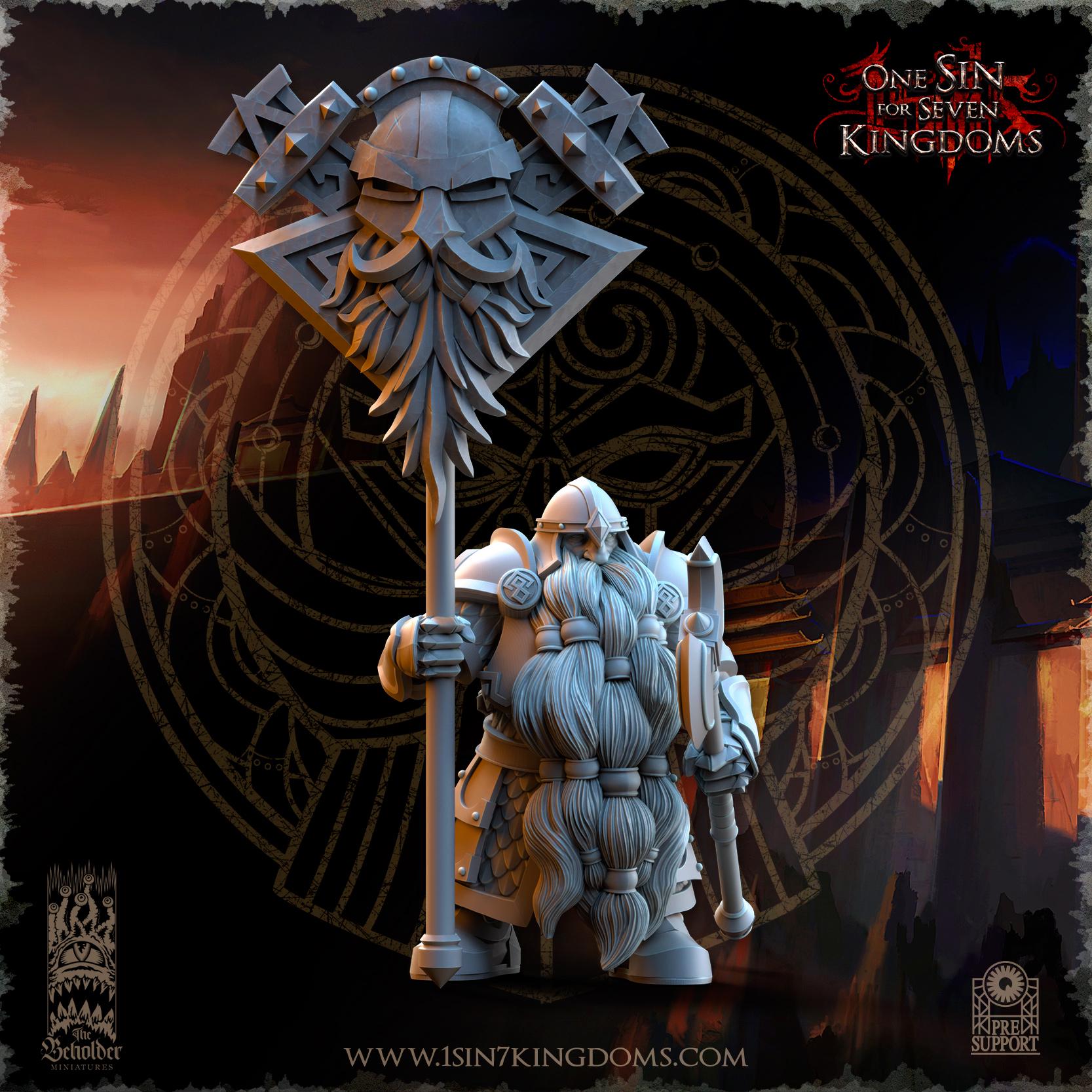 Dwarven Kingdoms Legion of the Ancient Command | The Beholder Miniatures | Compatible with D&D/AoS | Fantasy | Tabletop RPG