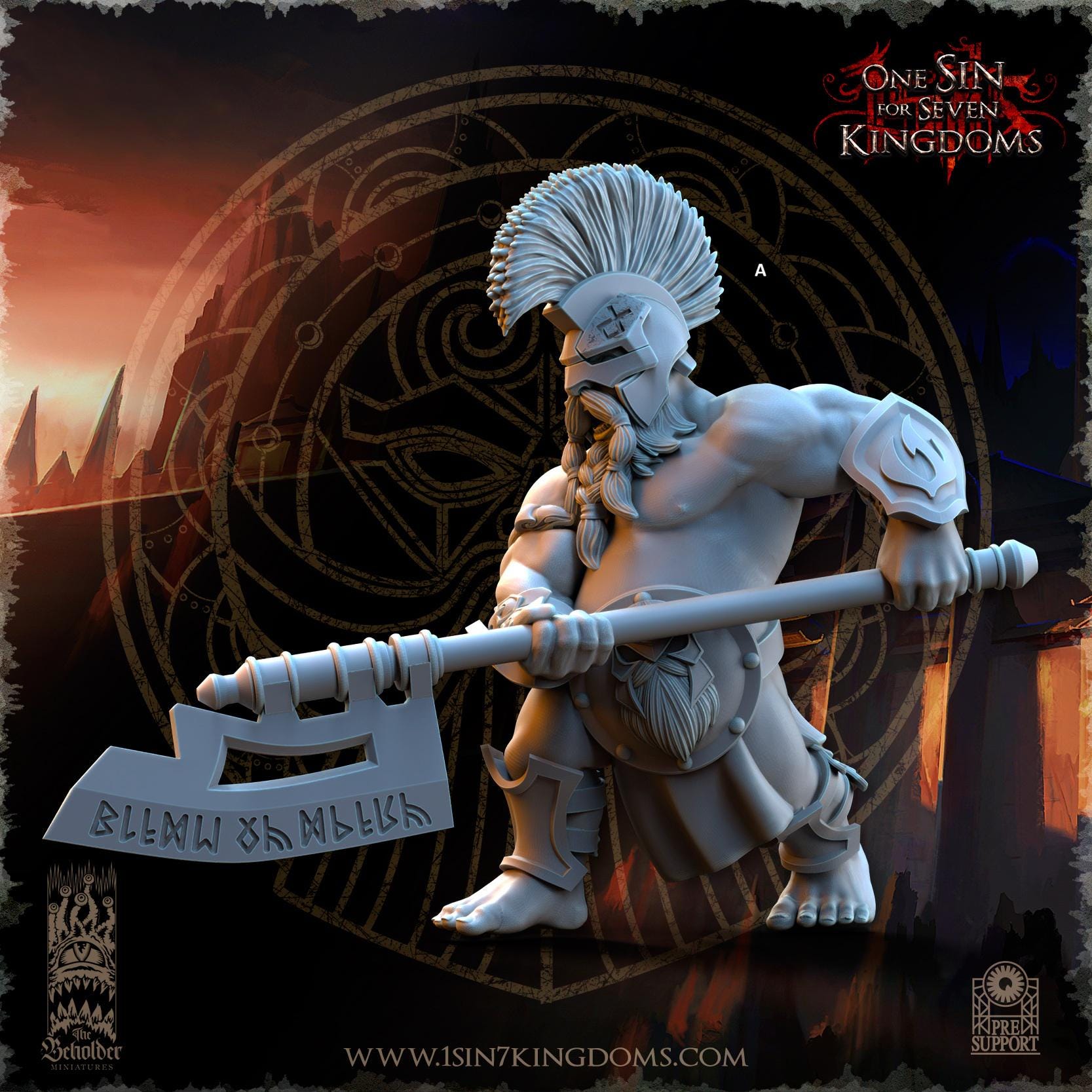 Dwarven Kingdoms Cleavers of Molten Core | The Beholder Miniatures | Compatible with D&D/AoS | Fantasy | Tabletop RPG