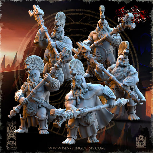 Dwarven Kingdoms Unterdrakes of Molten Core | The Beholder Miniatures | Compatible with D&D/AoS | Fantasy | Tabletop RPG