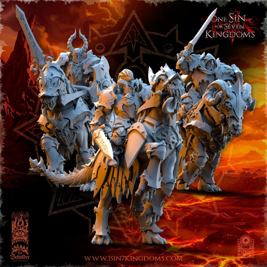 Realms of Mayhem Ascended Knight with Sword and Shield | The Beholder Miniatures | Compatible with D&D/AoS | Fantasy | Tabletop RPG