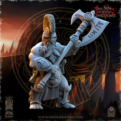 Dwarven Kingdoms Cleavers of Molten Core | The Beholder Miniatures | Compatible with D&D/AoS | Fantasy | Tabletop RPG