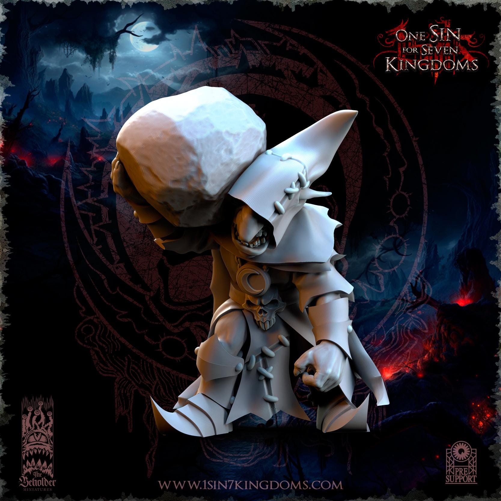 Black Horde Goblin Trebuchet | The Beholder Miniatures | Compatible with D&D/AoS | Fantasy | Tabletop RPG
