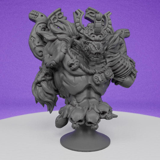 Lizardman King Tashokk Bust | Artisan Guild | Compatible with D&D/AoS | Fantasy